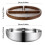 Bol de cuisine polyvalent en acier inoxydable avec base robuste, 3