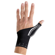 Soft Nylon Wrist Guard For Thumb Injury-Black Left hand