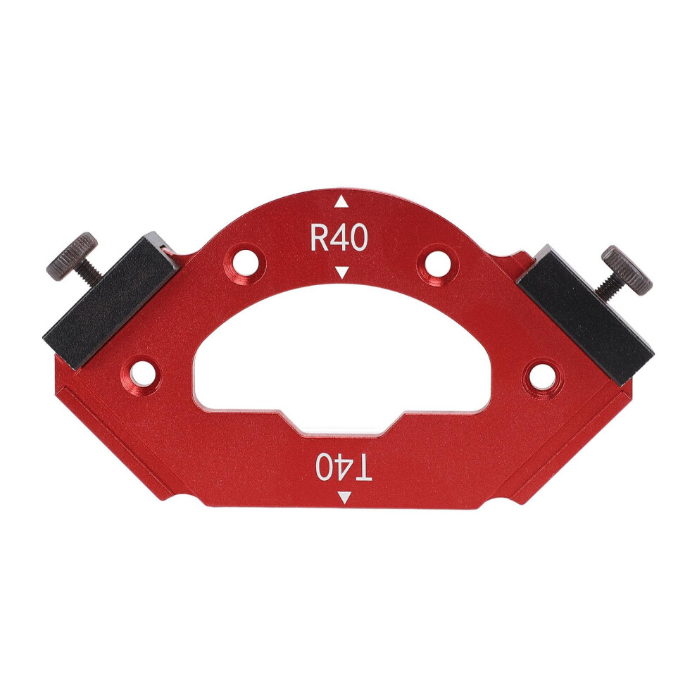 Woodworking Corner Jig Radius Chamfer Template R40 T40 Aluminum Alloy Inner Outer Cutting Guide 9450606506566