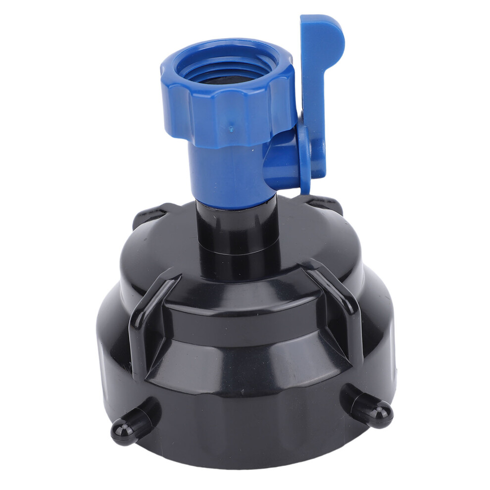 Abs Rv Sewer Hose Rinse Cap With Shut Off Valve 3/4In Thread Blue 5041380614895