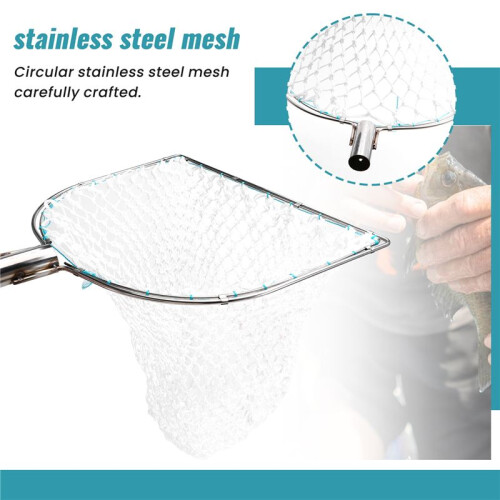 Flat Stainless Steel Net Nylon Net Anti-Hanging Net Small Mesh Size Replace Hanging Net Floor Net Aperture Width40cm 1