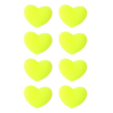 Afslankende hartvormige tennisdemper-Fluorescerend groen