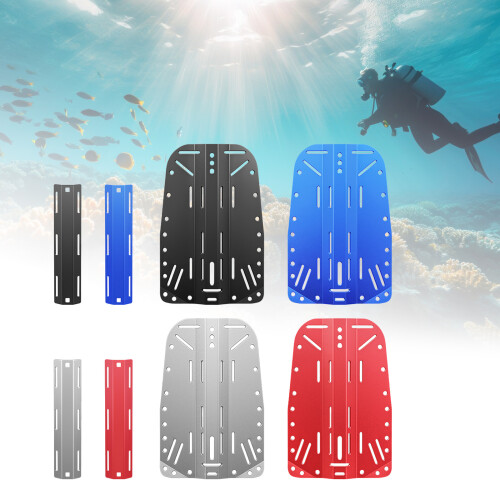 Corrosion Resistant Aluminum Diving Backplate For Single-silver 2
