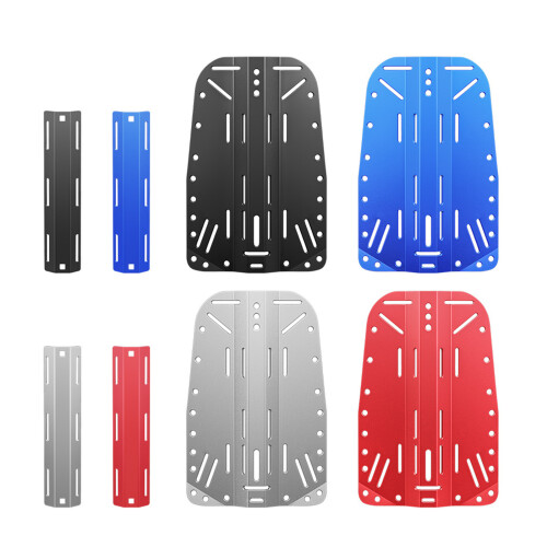Corrosion Resistant Aluminum Diving Backplate For Single-silver 1