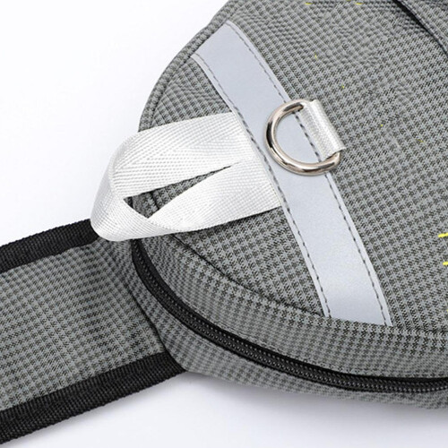 Adjustable Shoulder Strap Spacious Pickleballs-Light Grey 2