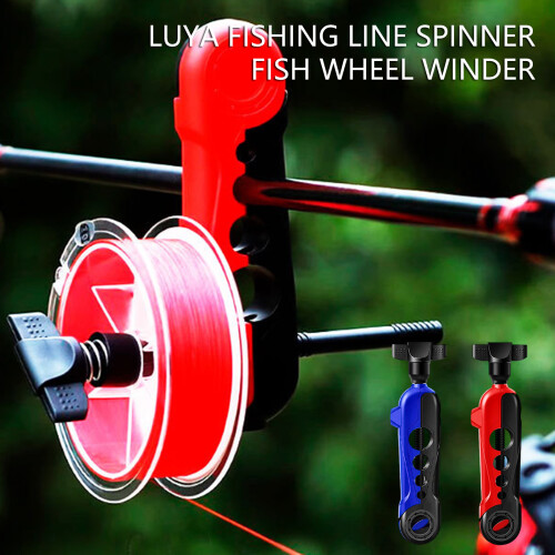 Rubber Clip Fishing Line Winding Tool Tool Adjustable-Blue 2