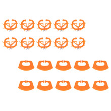 10Pièces Clip Sevrage Veau Plastique Orange Accessoire Bétail