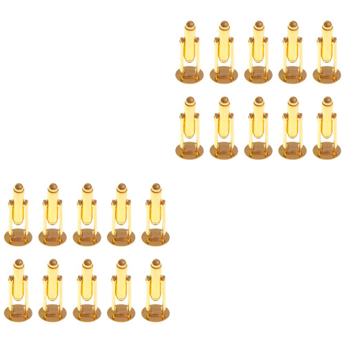20Stk Manschettenknöpfe Gold Schmuckstil Für Freizeit 2