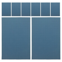 8Pcs Mini Tijolos PVC Azul Para Decoração De Casa De Bonecas