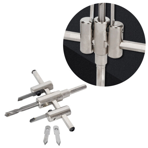 1Pièces Outil De Perçage Bois Forets Acier Robuste Argentée