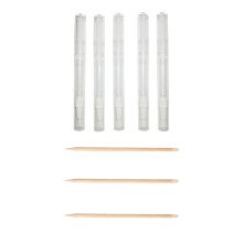 16Pièces Accessoires Ongles Bois Bambou Nail Art Multicolores