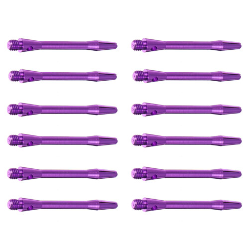 12Pièces De Fléchettes Aluminium Violet Résistantes Légères
