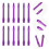 12Pièces De Fléchettes Aluminium Violet Résistantes Légères 8
