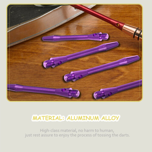 12Pièces De Fléchettes Aluminium Violet Résistantes Légères 2