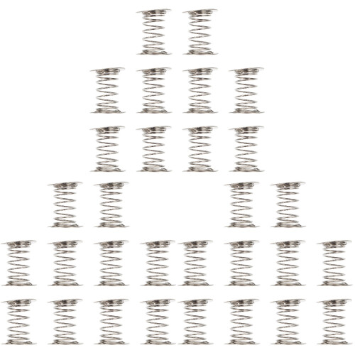 30Pièces Bases De Jouet À Ressort Pour Argentées DIY 1