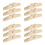 12Pièces Pieds Séparateurs Bois Beige Compact Robuste Pour Pièces 11