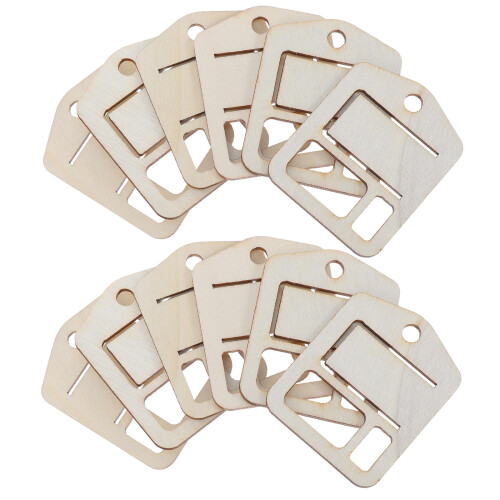 200Pièces Support Bois Beige Pour Rangement Fil À Broder 1