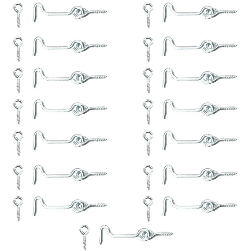15Pcs 2 Inch Cabin Hook And Eye Latch Stainless Steel Door Window Hook With Screws Rustresistant 9199774859608
