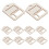200Pièces Support Bois Beige Pour Rangement Fil À Broder 3
