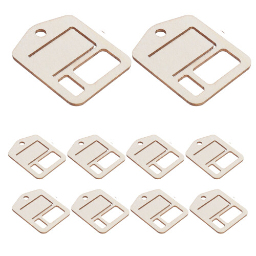 200Pièces Support Bois Beige Pour Rangement Fil À Broder 2
