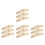 12Pièces Pieds Séparateurs Bois Beige Compact Robuste Pour Pièces 10