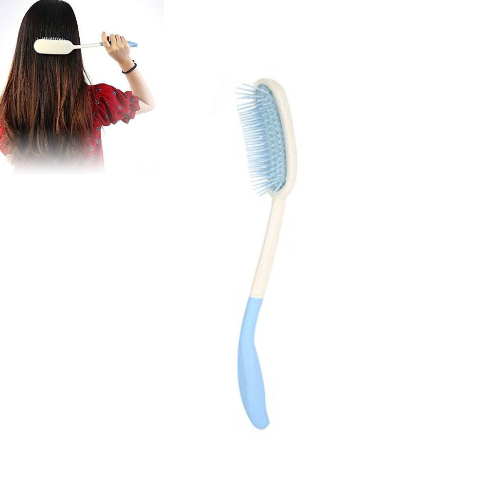 Long Handle Hair Brush and Comb for Elderly, Ergonomic NonSlip Grip, Extended Reach Design #02