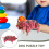 3D Pig Puzzle En Bois Éducatif Animal Assemblage 9