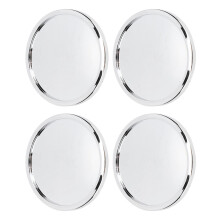 4er Set Radnabenabdeckungen 65 mm Außendurchmesser Metall ABS Passend für 48 mm Innendurchmesser