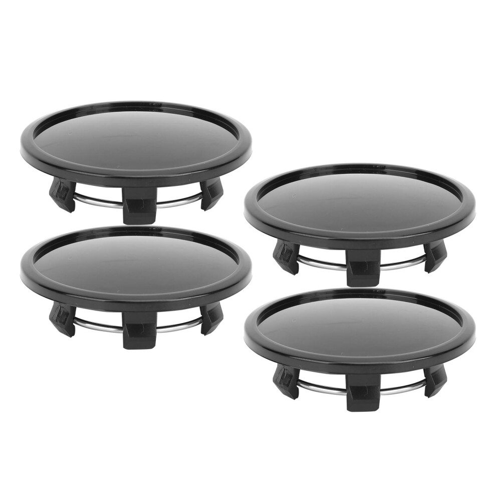 4 Pcs Universal Wheel Center Hub Caps 65Mm Od 48Mm Id Black 8461380616366