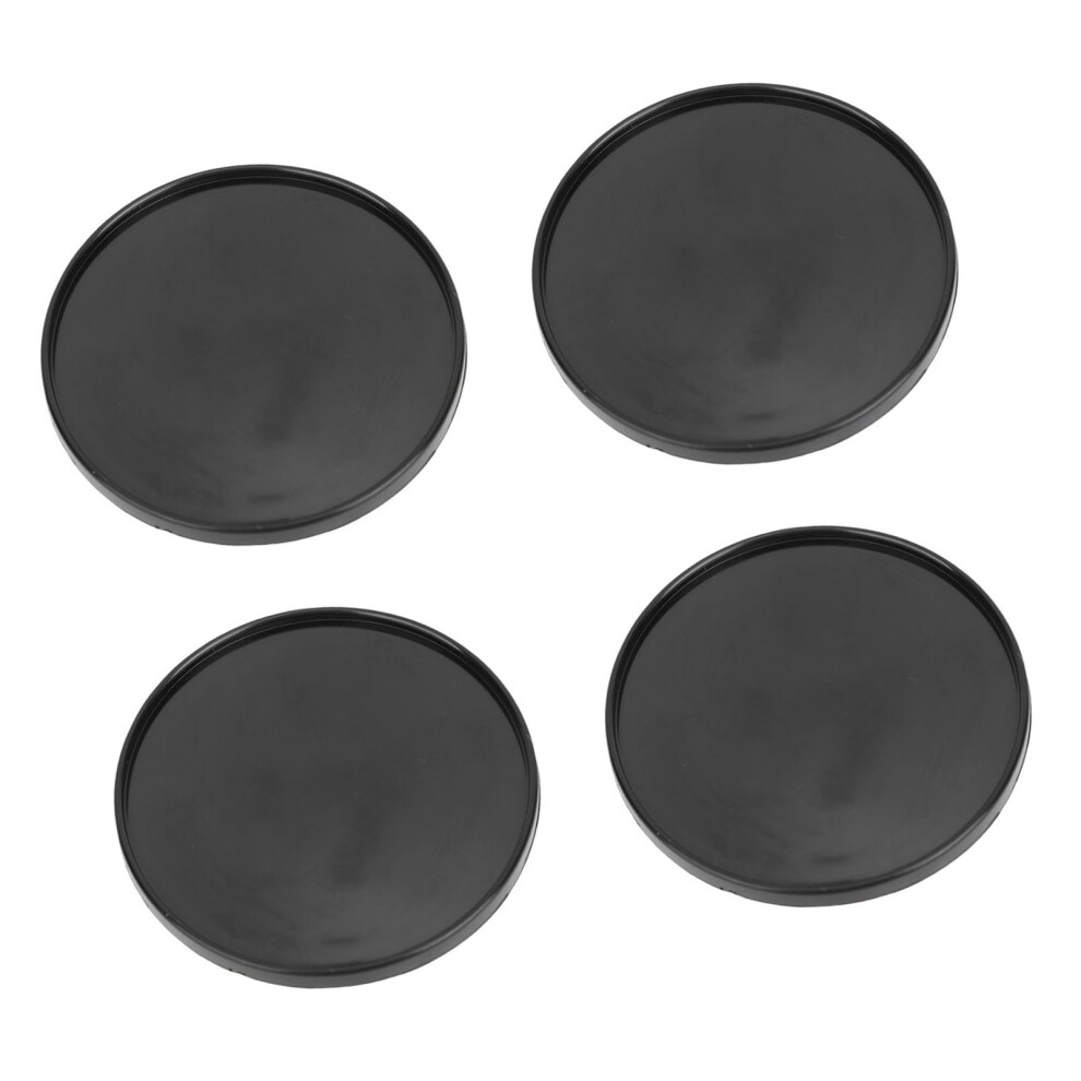 4Pcs Wheel Center Caps 59Mm Outer Dia For Most Vehicles Black 8761380616466
