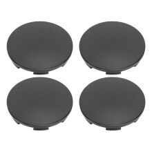 4 Stück Radzentrumkappen OD68mm ID62mm Schwarz 13mm