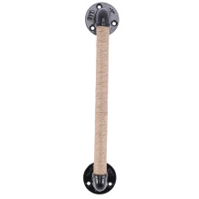Industrie Stil Rohr MöBel Griff Scheune Schiebe Holz TüR Griffe Schwarz Vintage EuropäIschen Schmiede Eisen Seil Griff
