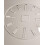 12 Inch Acrylic Clock Face Router Template for Precise Dial Marking and Consistent Circle Cutting 3