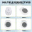 Digital Shower Clock Waterproof, Bathroom Timer Clock, Digital Kitchen Wall Clock, LCD Display, 12/24 Hour Format 5