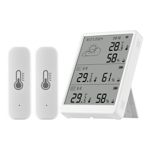 WiFi  Temperature Humidity Monitor with Sensor APP Remote Control Digital Temperature Humidity Sensor Voice Control
