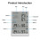 WiFi  Temperature Humidity Monitor with Sensor APP Remote Control Digital Temperature Humidity Sensor Voice Control 4
