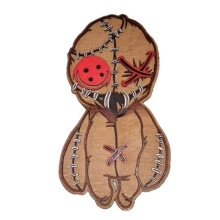 Halloween Voodoo Dolls Sign Halloween Welcome Door Sign Wood Vintage Rustic Hanging Decoration for Home Party