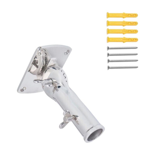 Flag Pole Holder Practical High Strength Solid Mounting Base Stand Mount for SUV ATV Yachts Ships House Car 1