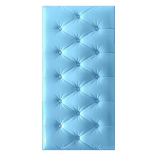 3D Wall Panels with AntiCollision Padding for Kids Room, SelfAdhesive Waterproof Foam, 10PCS Light Blue