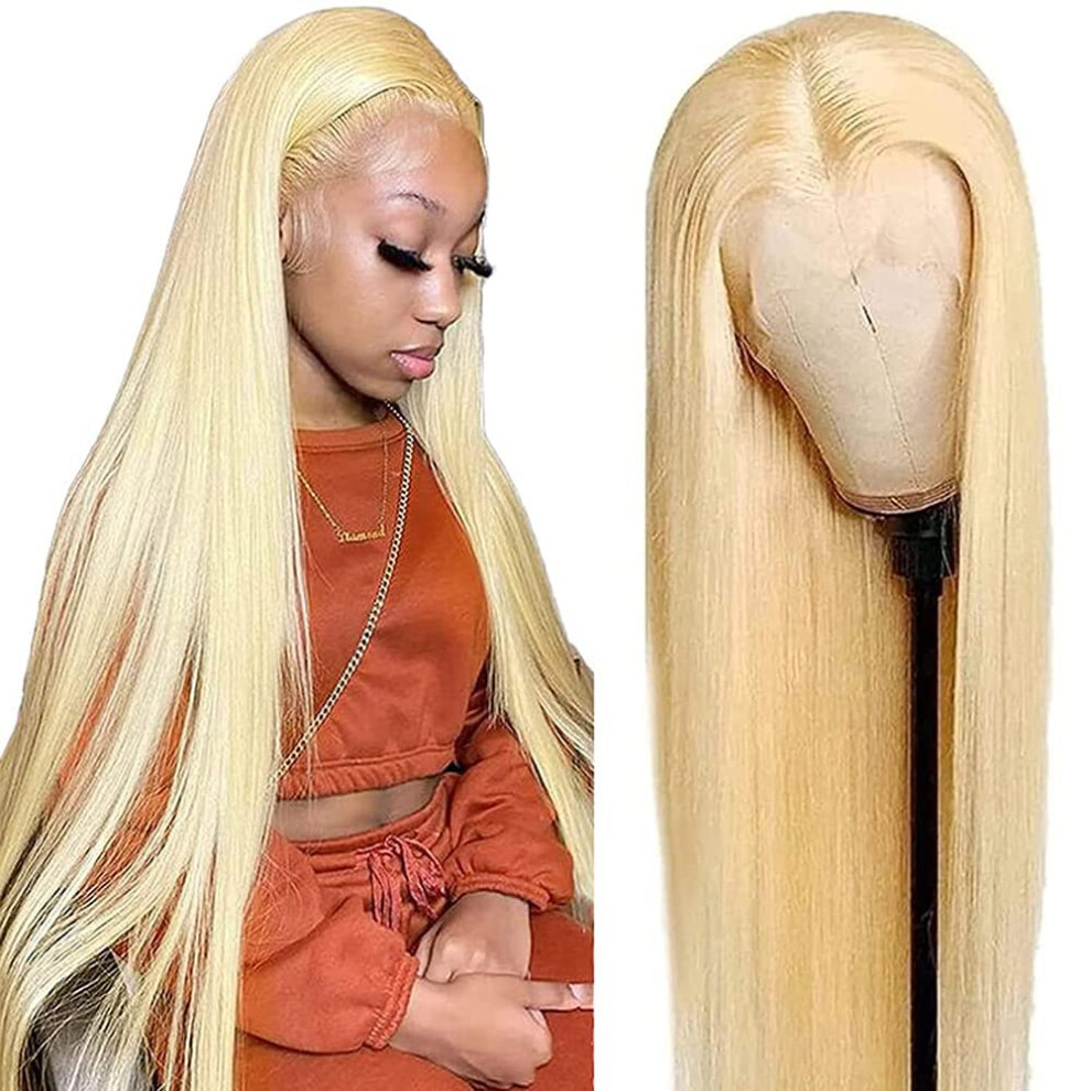 Unisex Human Hair Lace Front Wig 13X6 Brazilian Body Wave, 150 Density Remy With Natural Hairline