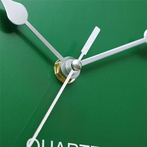 Wall Clock Modern Design Silent Quartz Needle Luxury Wall Clock Silent Sweep Second Home Wall Clock Green 2