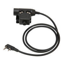 U94 PTT-Adapter für Baofeng-Funkgerät 2-Pin 3,5-mm-Kopfhörer Militärischer Qualitätszubehör