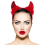 Αξεσουάρ εορταστικής στολής Cosplay, κορδέλα Devil Horns με γούνα, κόμμωση με πούλιες για 5