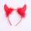 Αξεσουάρ εορταστικής στολής Cosplay, κορδέλα Devil Horns με γούνα, κόμμωση με πούλιες για 3