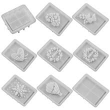 Silicone Storage Box Mould Hollow Out Storage Case Mold DIY Case Cement Mold Non Stick Gift Box Plaster Mould for Gift