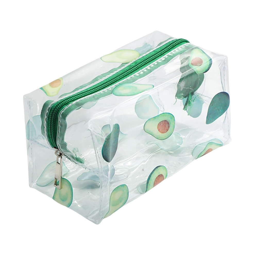 Transparent Makeup Pouch Clear PVC Travel Cosmetic Bag With Cute Pattern Patterned Portable Organizer