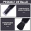 2Pcs Embossing Powder Brushes Retractable Applicator Tool  Painting Powder Brush Soft Bristles Handle Tool 2