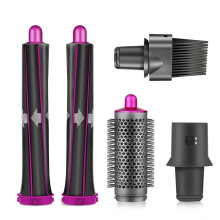 Barils de Fer à Friser et Brosse Ronde pour Sèche-Cheveux pour  Supersonic, Pièces de Rechange 5 en 1 pour Outils Capillaires