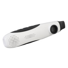 Große Klangkammer-Kazoo-Flöte – Weiß, tragbar, ergonomisch, 200x40mm