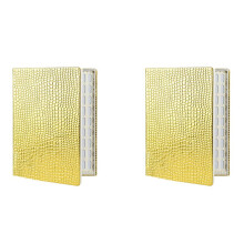 2X 216 Colors Nail Tips Display Book DIY Nail Art Showing Shelf Gel Color Card Chart Painting Display Board Gold